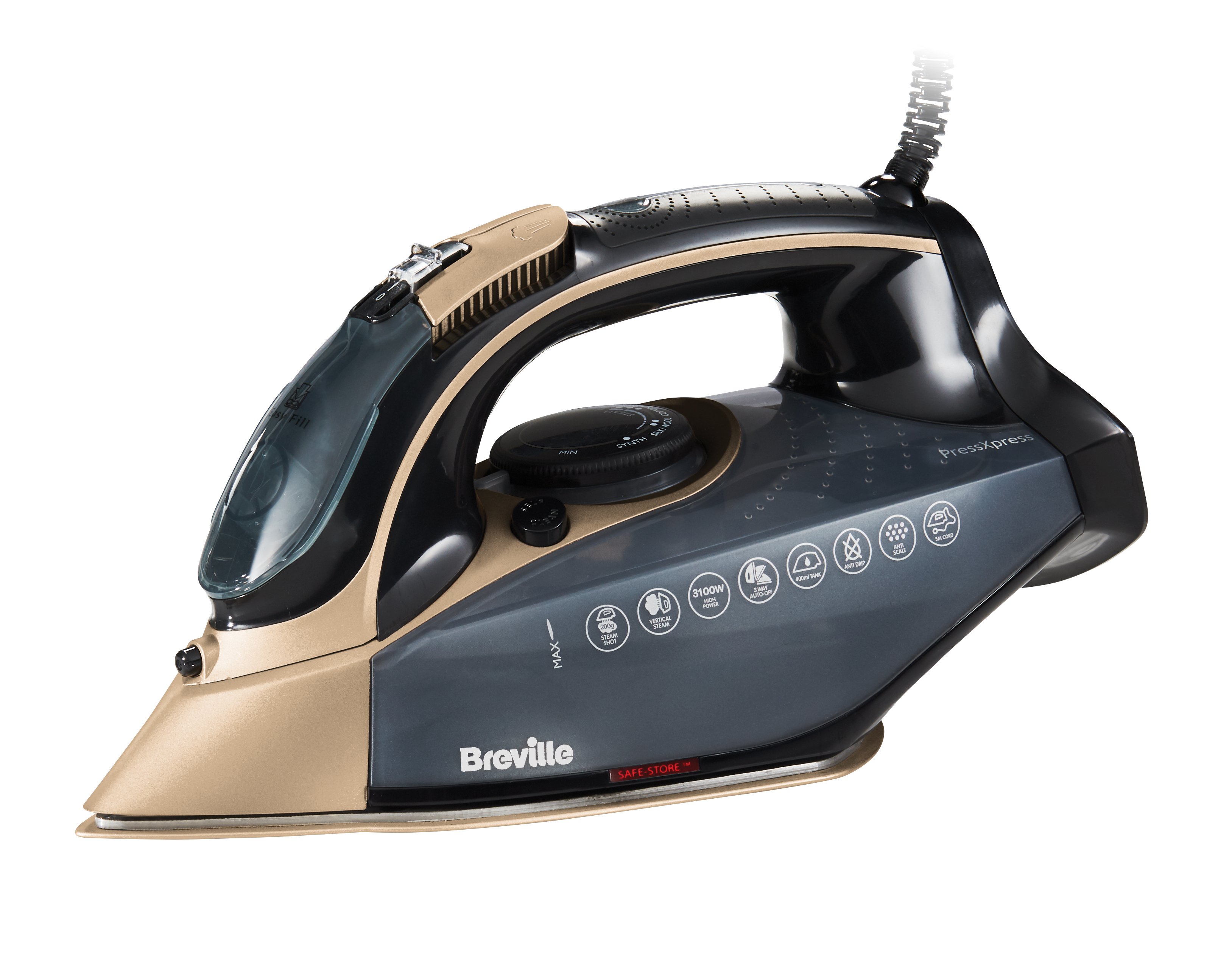 PressXpress 3100W Ceramic Steam Iron Breville
